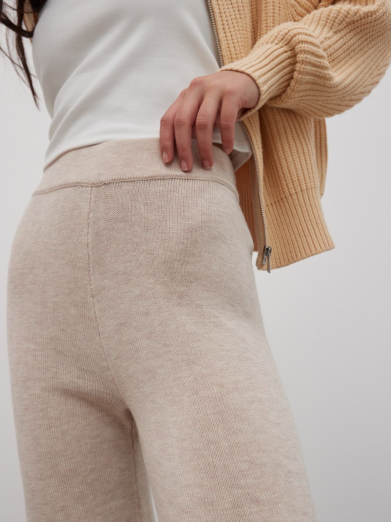 EDITED Pantalon 'Lunette' beige