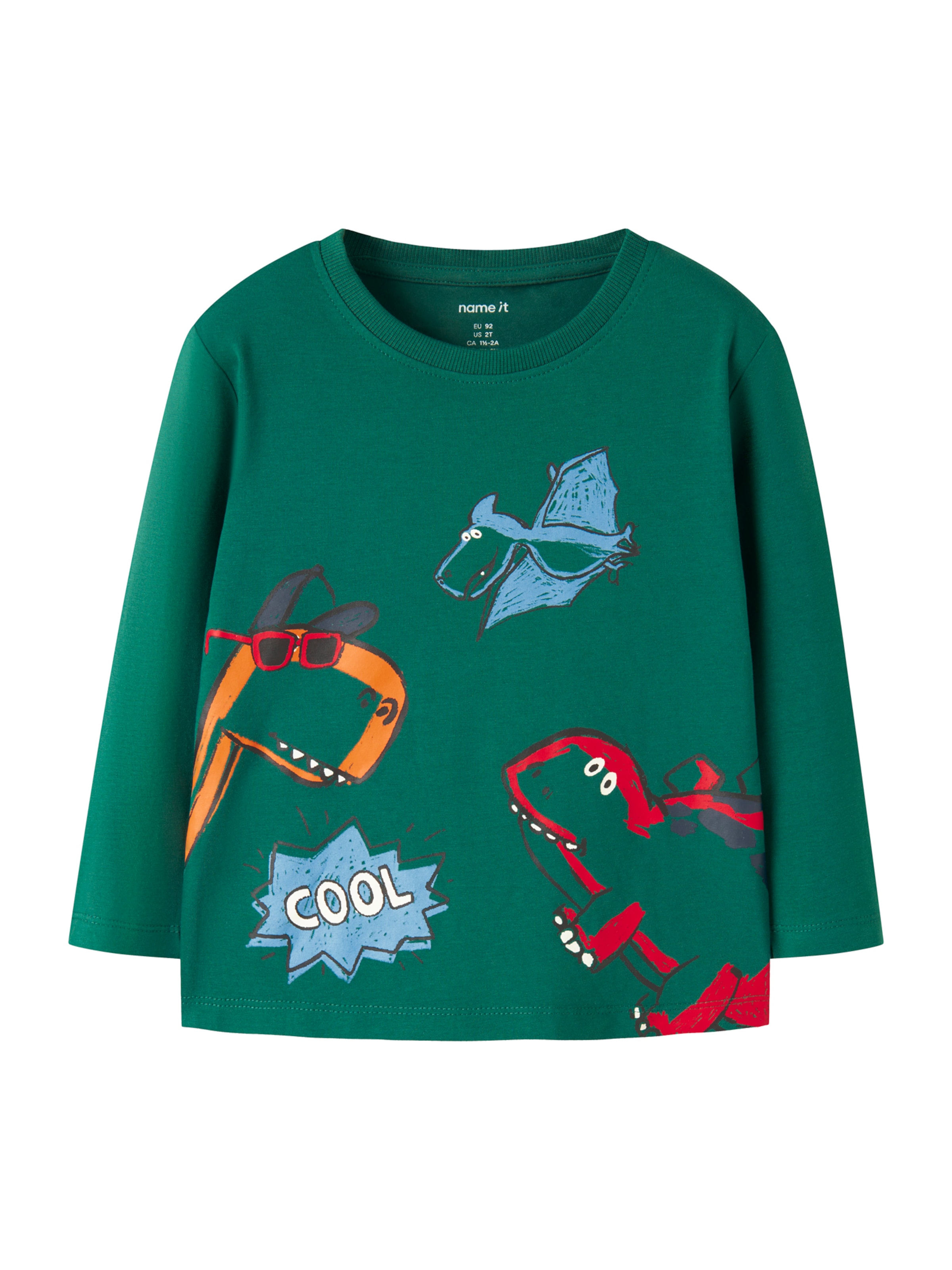 T-Shirt 'NMMLUCIUS' NAME IT en vert : devant