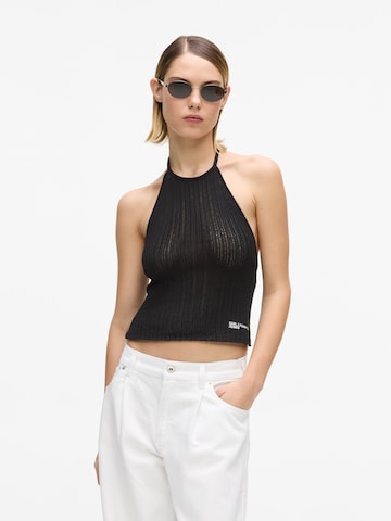Tops en tricot KARL LAGERFELD JEANS en noir : devant