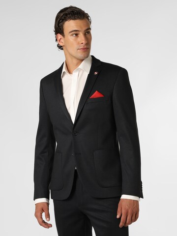 Finshley & Harding London Slim Fit Sakko ' Jimmy ' in Schwarz: Vorderseite