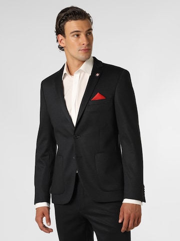 Finshley & Harding London Slim fit Suit Jacket ' Jimmy ' in Black: front