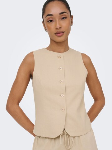 Gilet de costume 'ONLGoa' ONLY en gris : devant