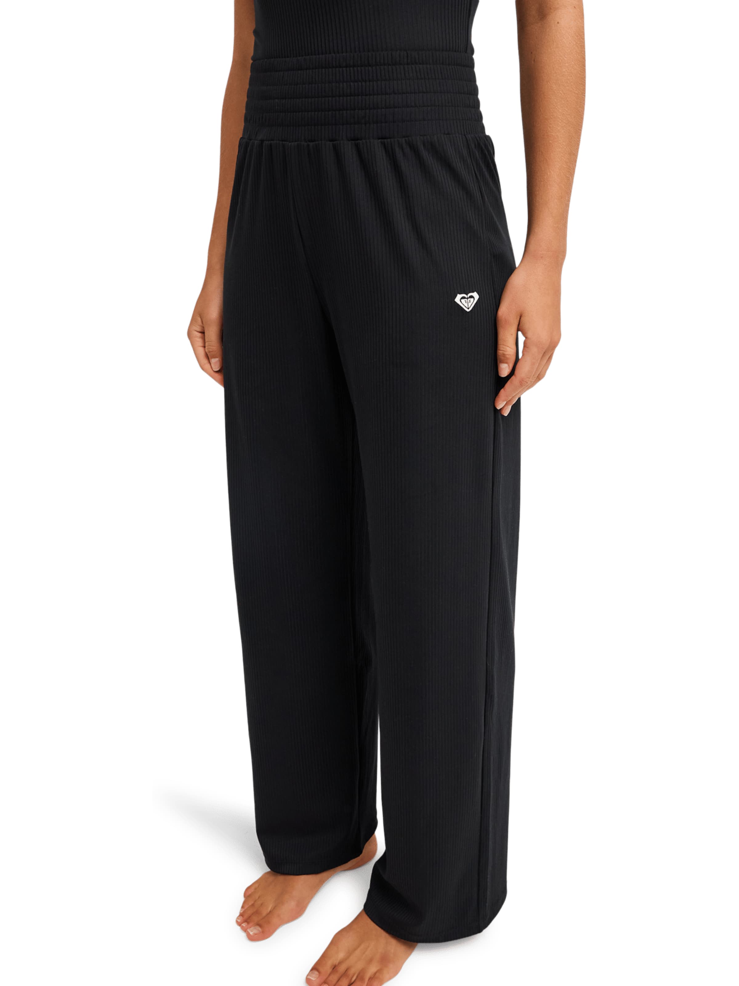 ROXY Wide leg Pants 'Rise & Vibe' in Black