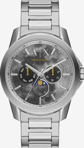 ARMANI EXCHANGE Analoguhr in Silber: predná strana