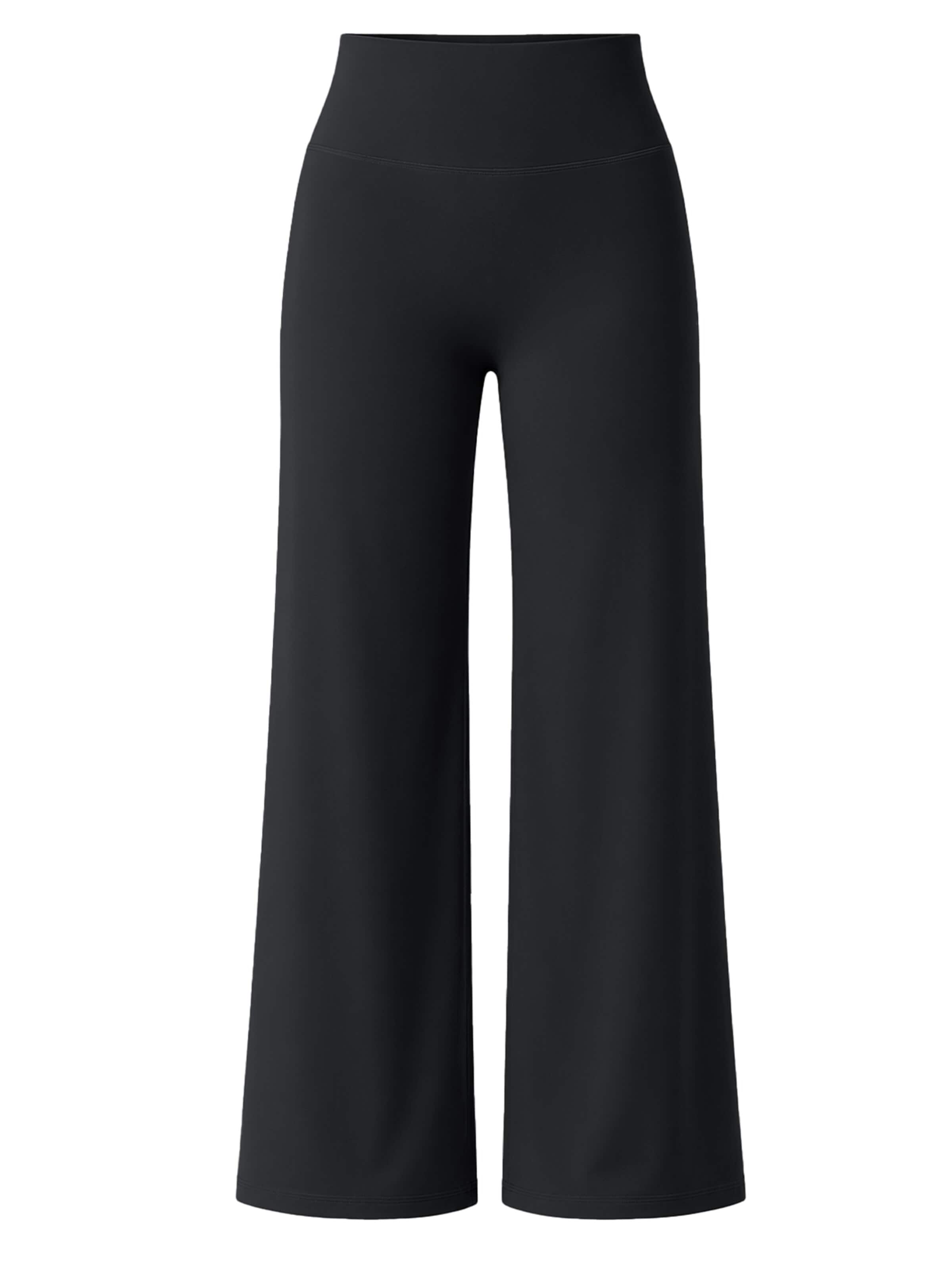 ZAAYO Wide leg Workout Pants 'Women's Wide‑Leg Yoga Sports Pants' in Black: front