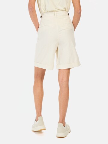 CAMEL ACTIVE Regular Shorts aus Leinenmix in Weiß