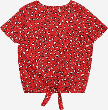 KIDS ONLY - Camiseta 'PALMA' en rojo: frente