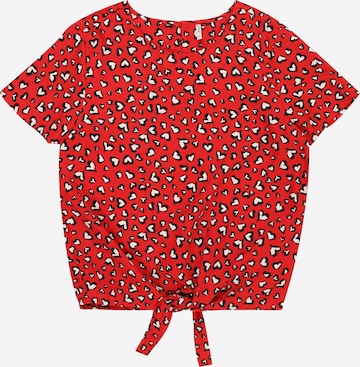 T-Shirt 'PALMA' KIDS ONLY en rouge : devant