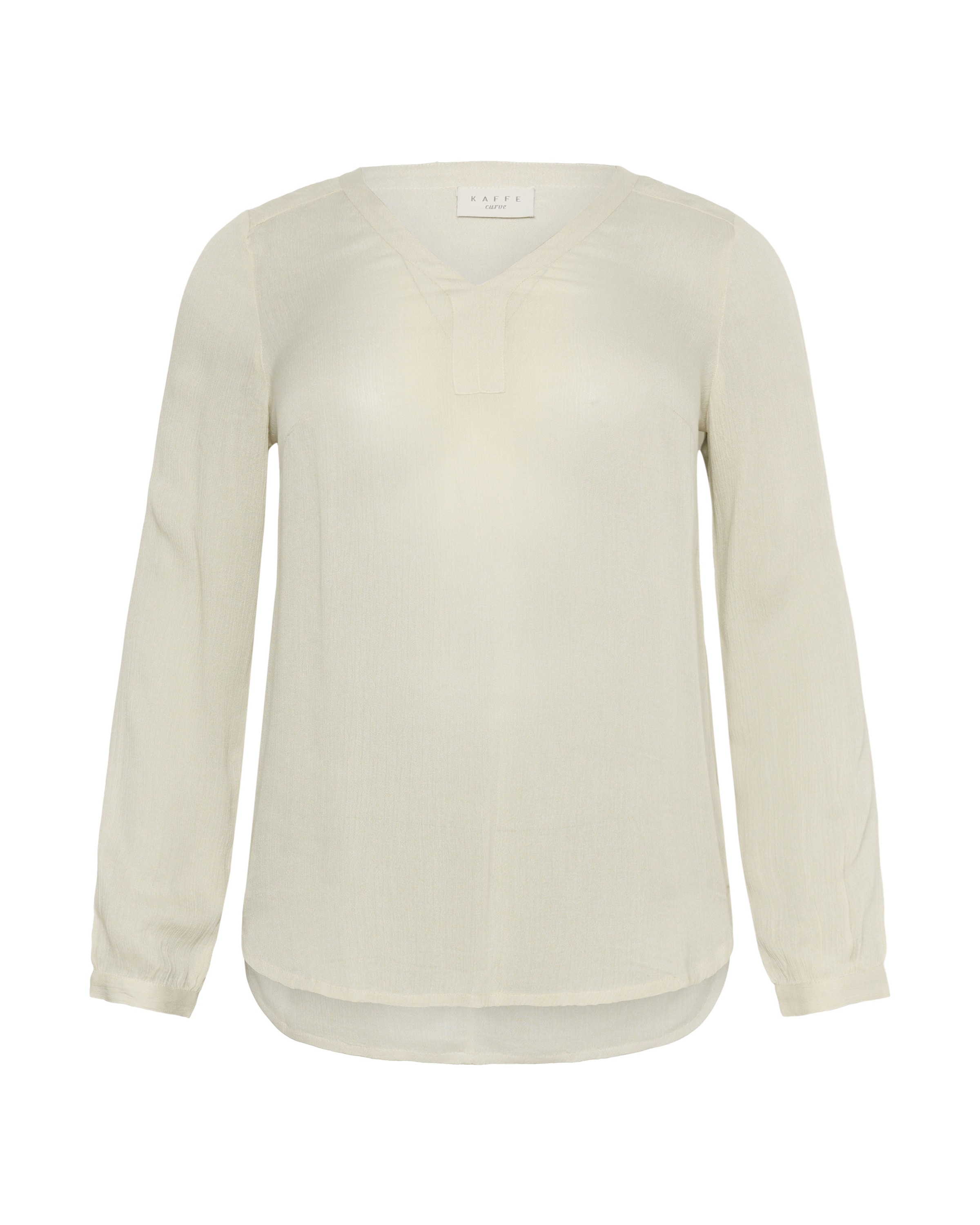 KAFFE CURVE Μπλούζα 'Ami' σε λευκό: μπροστά