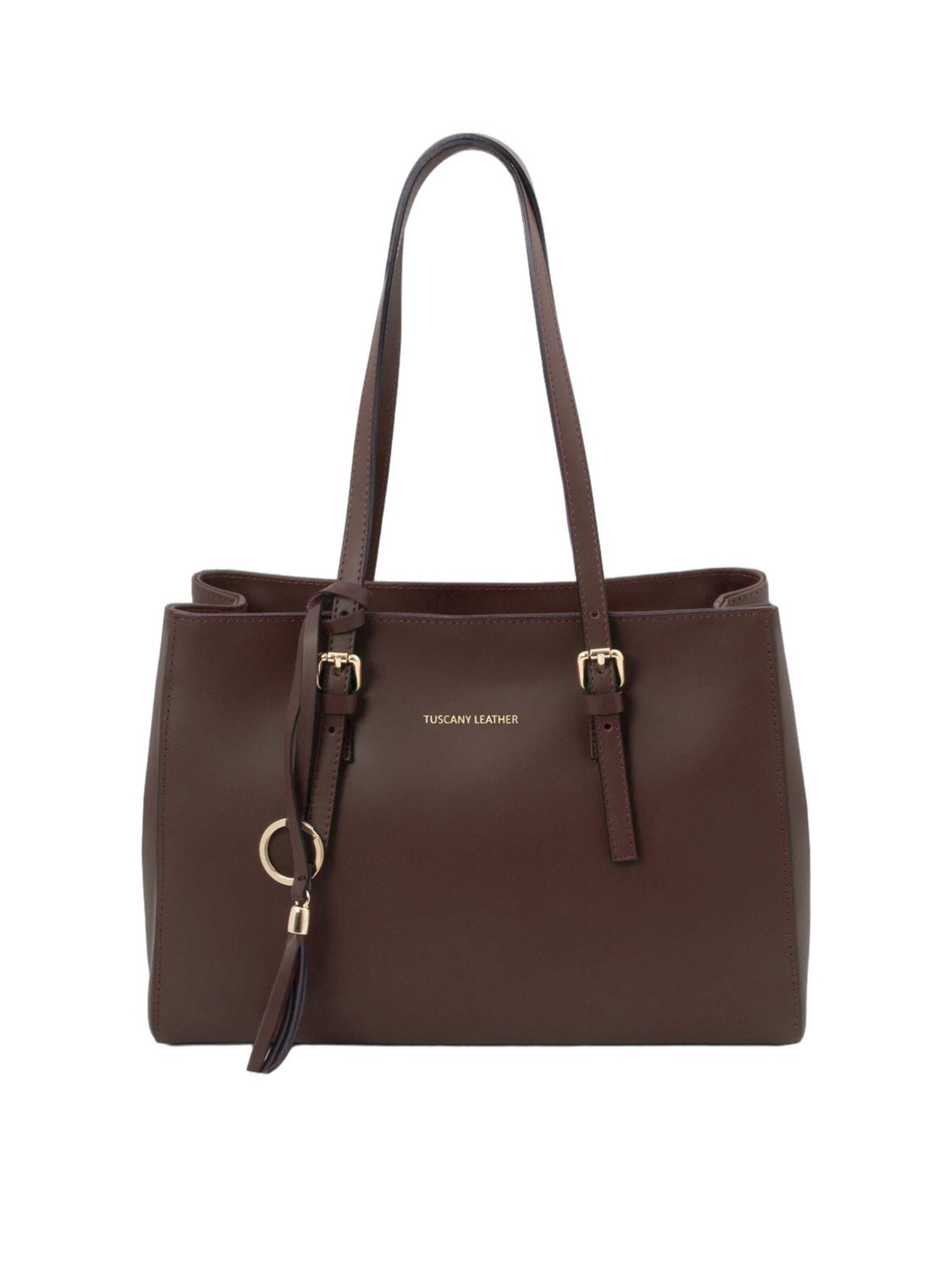Cabas 'TL Bag' Tuscany Leather en marron : devant