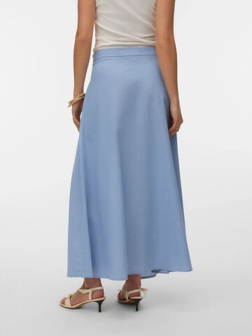VERO MODA Rok 'VERO MODA - VMNORMA MW MAXI CHAMBRAY SKIRT - Dames - Rokken' in Blauw
