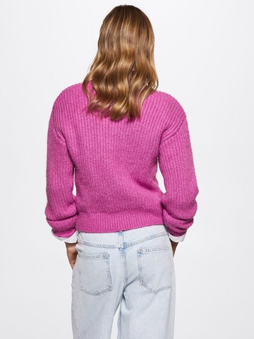 MANGO Sweter 'ABRIL' w kolorze różowy