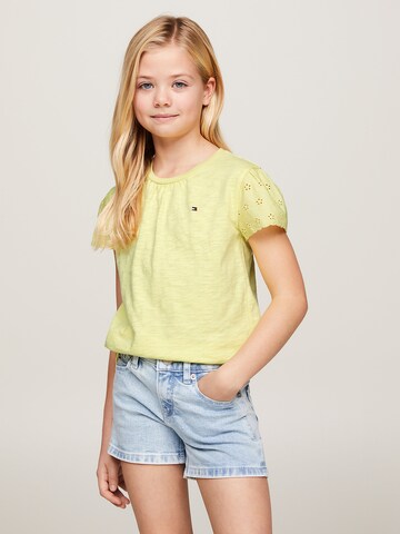 T-Shirt TOMMY HILFIGER en jaune : devant