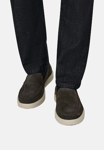 Boggi Milano Slip-ons in Bruin: voorkant