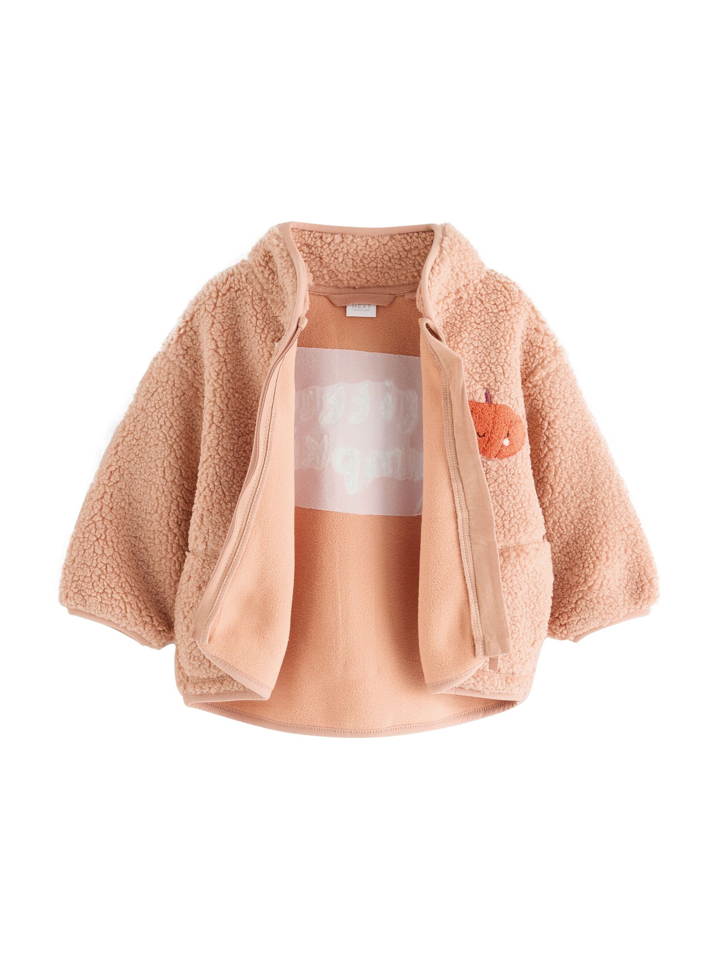 Next Fleece jacket in Orange: front