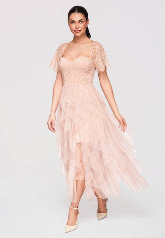 Ombre Avondjurk in Beige