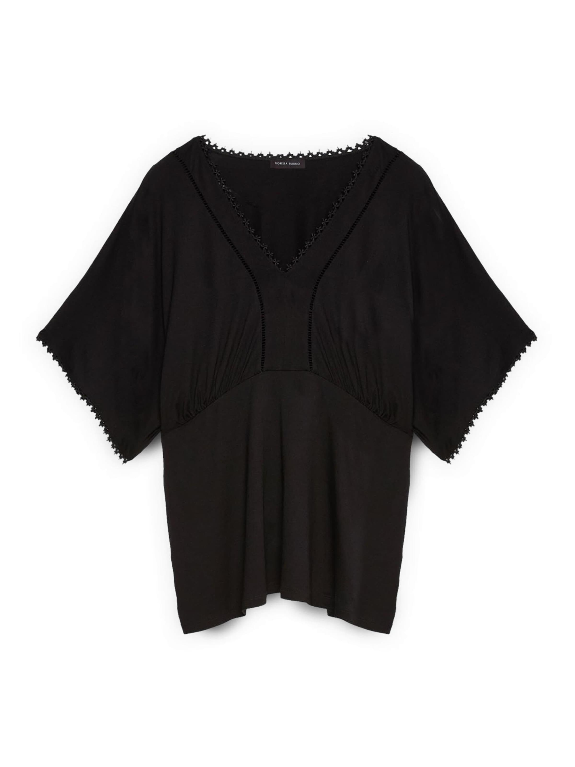 Fiorella Rubino Blouse in Zwart: voorkant