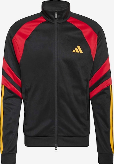 XS dydžio Sportinis džemperis 'TIRO' iš ADIDAS SPORTSWEAR, spalva – geltona / raudona / juoda, Prekių apžvalga
