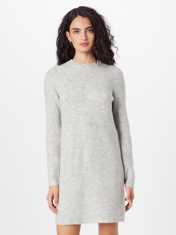 PIECES Knitted dress 'ELLEN' in Grey: front