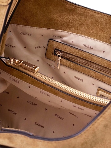 GUESS Axelremsväska 'Guess Sac Hobo Maxi Sunset Tan' i brun