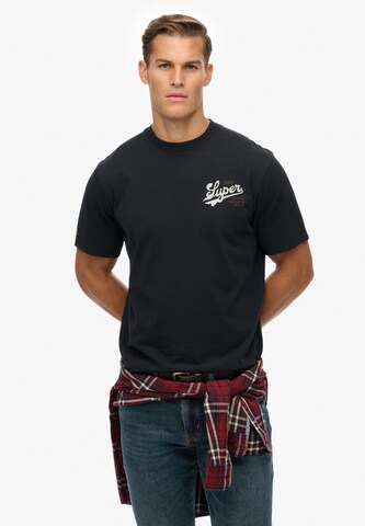 Superdry & Co Shirt 'Tap Room' in Zwart: voorkant