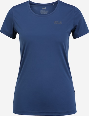 T-shirt fonctionnel JACK WOLFSKIN en bleu : devant