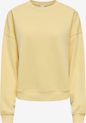 ONLY Μπλούζα φούτερ 'ONLBEST' σε κίτρινο: μπροστά