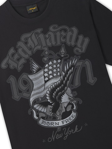 Ed Hardy - Camiseta en negro: frente