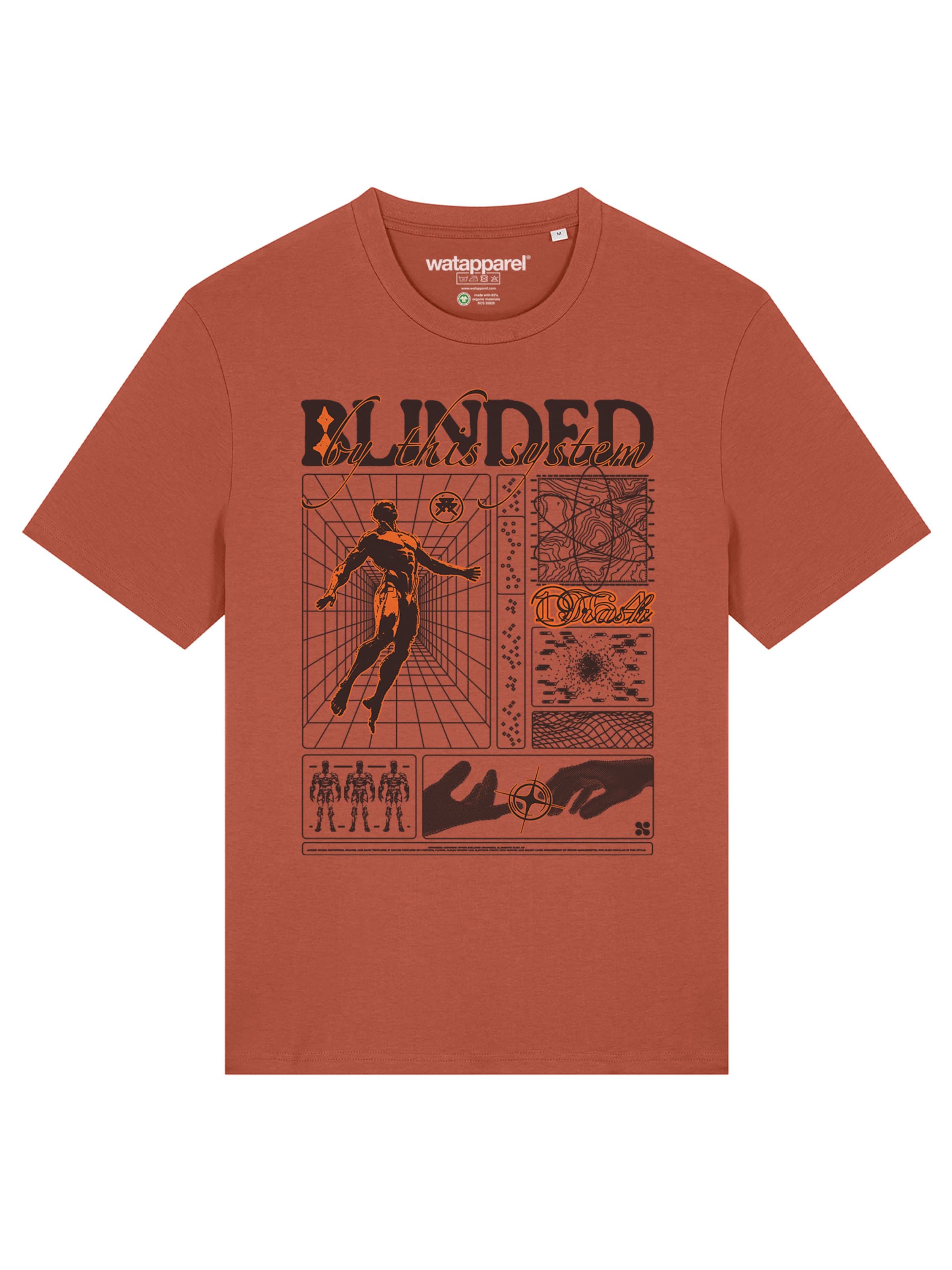 Watapparel Shirt 'Blinded' in Red: front