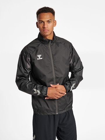 Hummel Athletic Jacket in Black: front