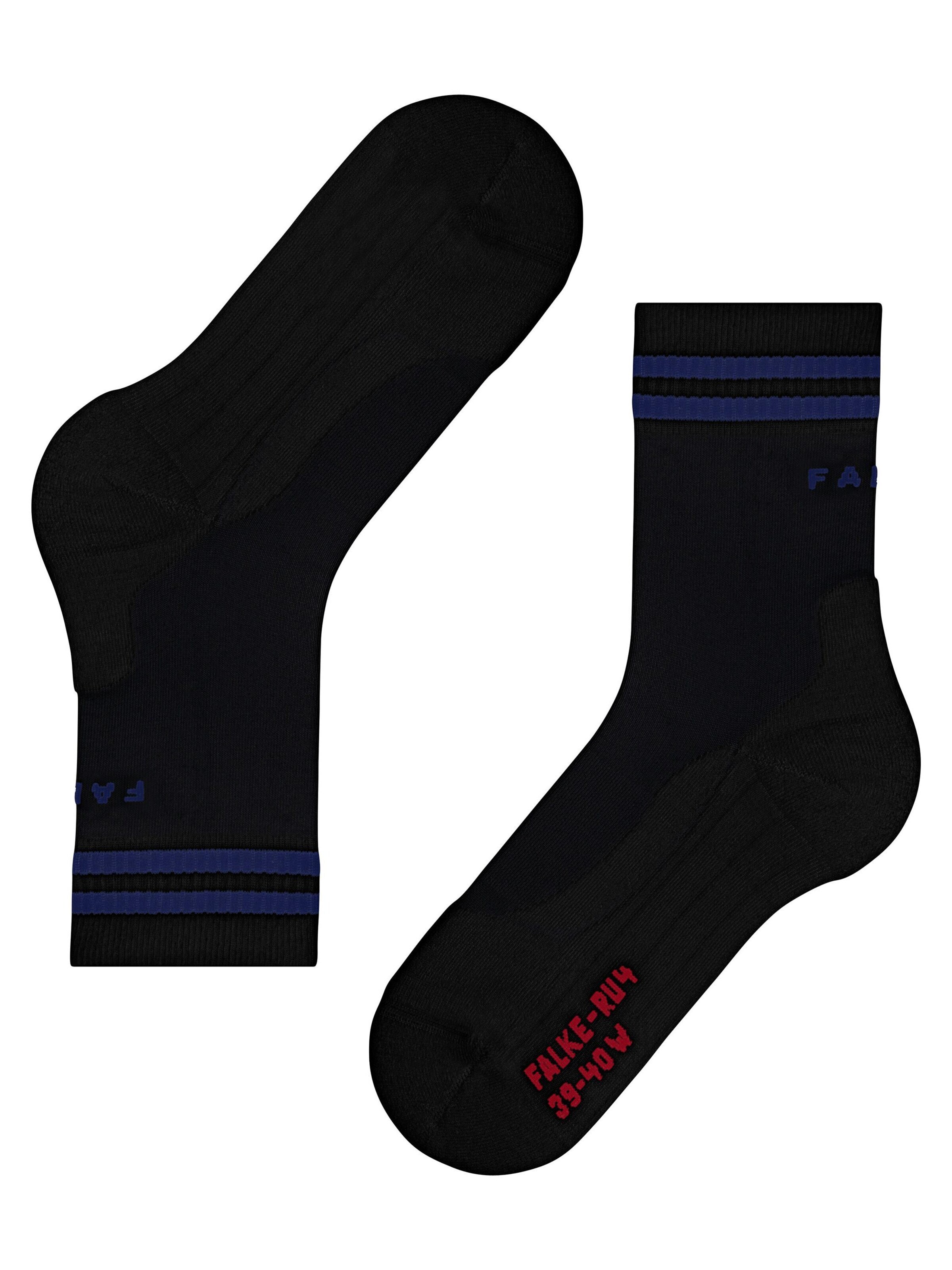 FALKE Athletic Socks 'RU4 Endurance' in Black