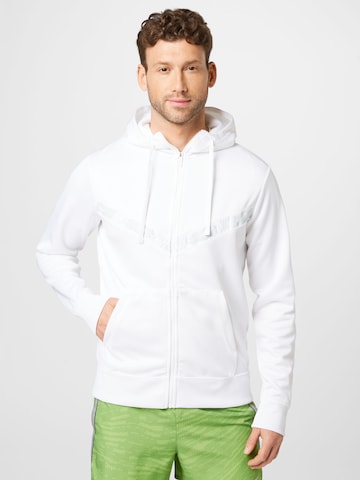 Nike Sportswear Zip-Up Hoodie in White: front
