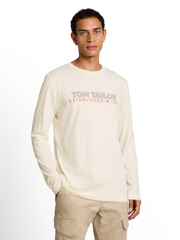 TOM TAILOR Shirt in Weiß: Vorderseite