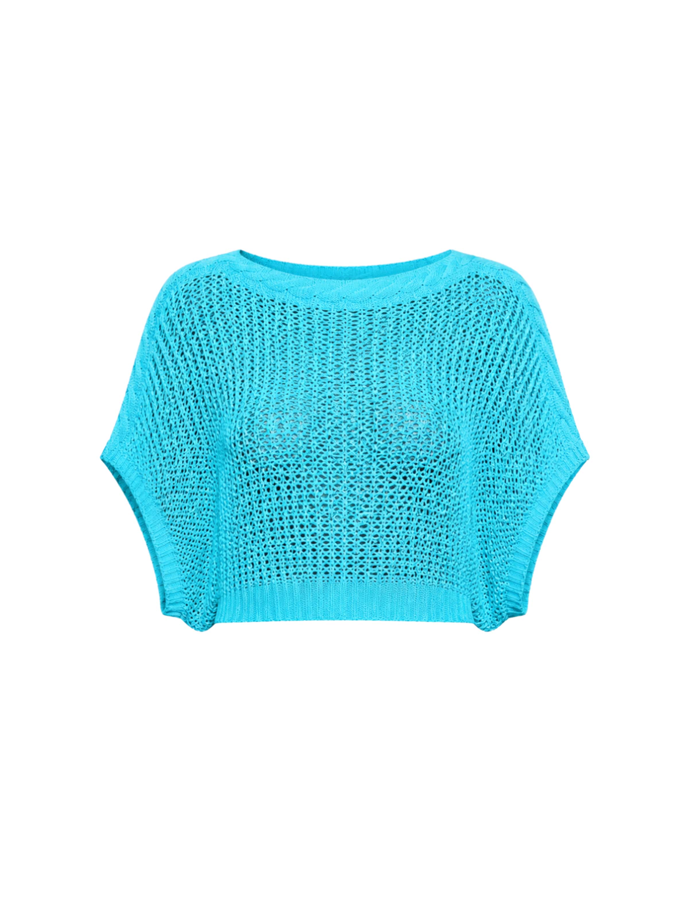 Süel knitwear Knitted top 'Birthday' in Blue: front