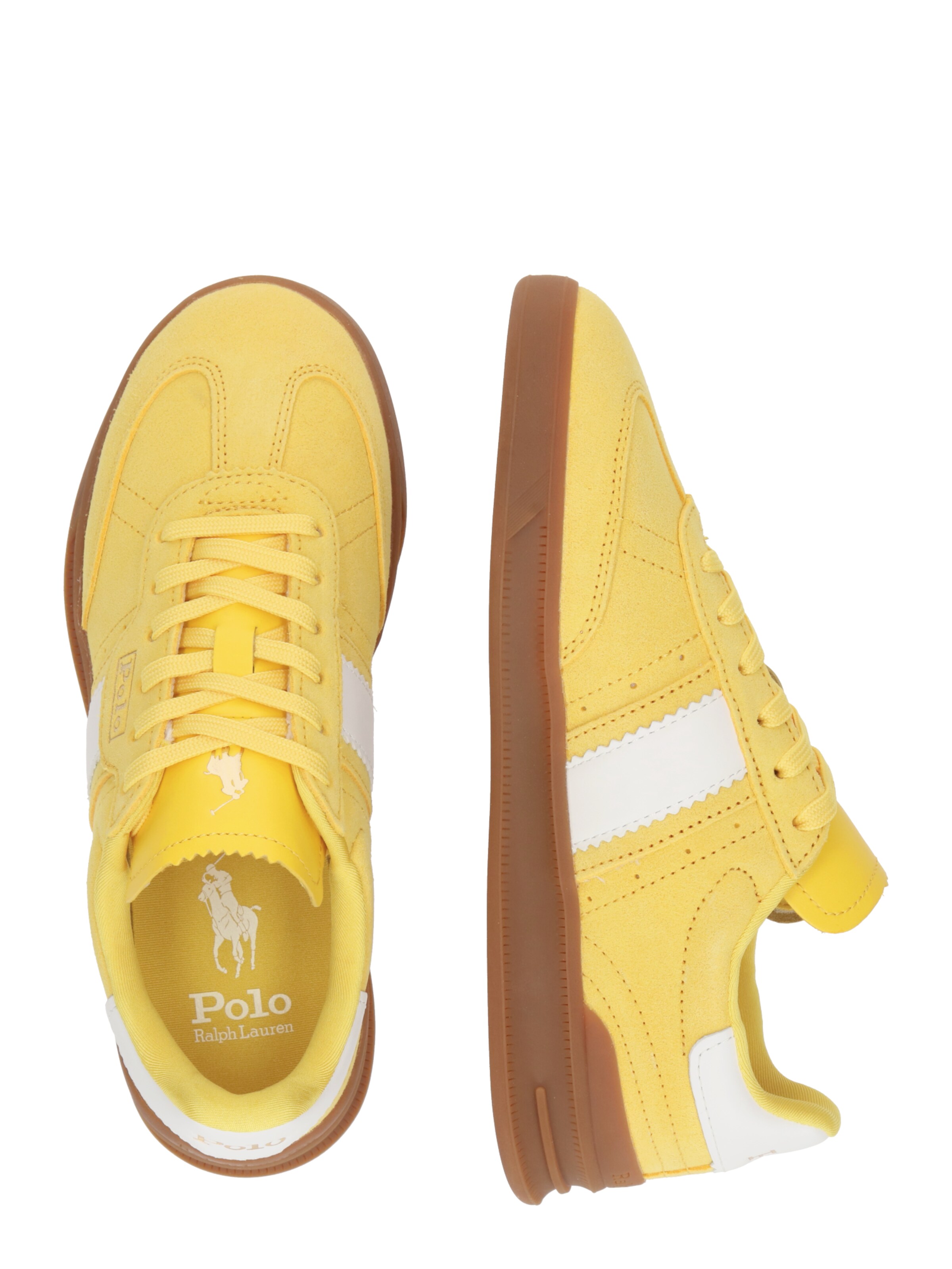 Sneaker bassa 'AERA' di Polo Ralph Lauren in giallo