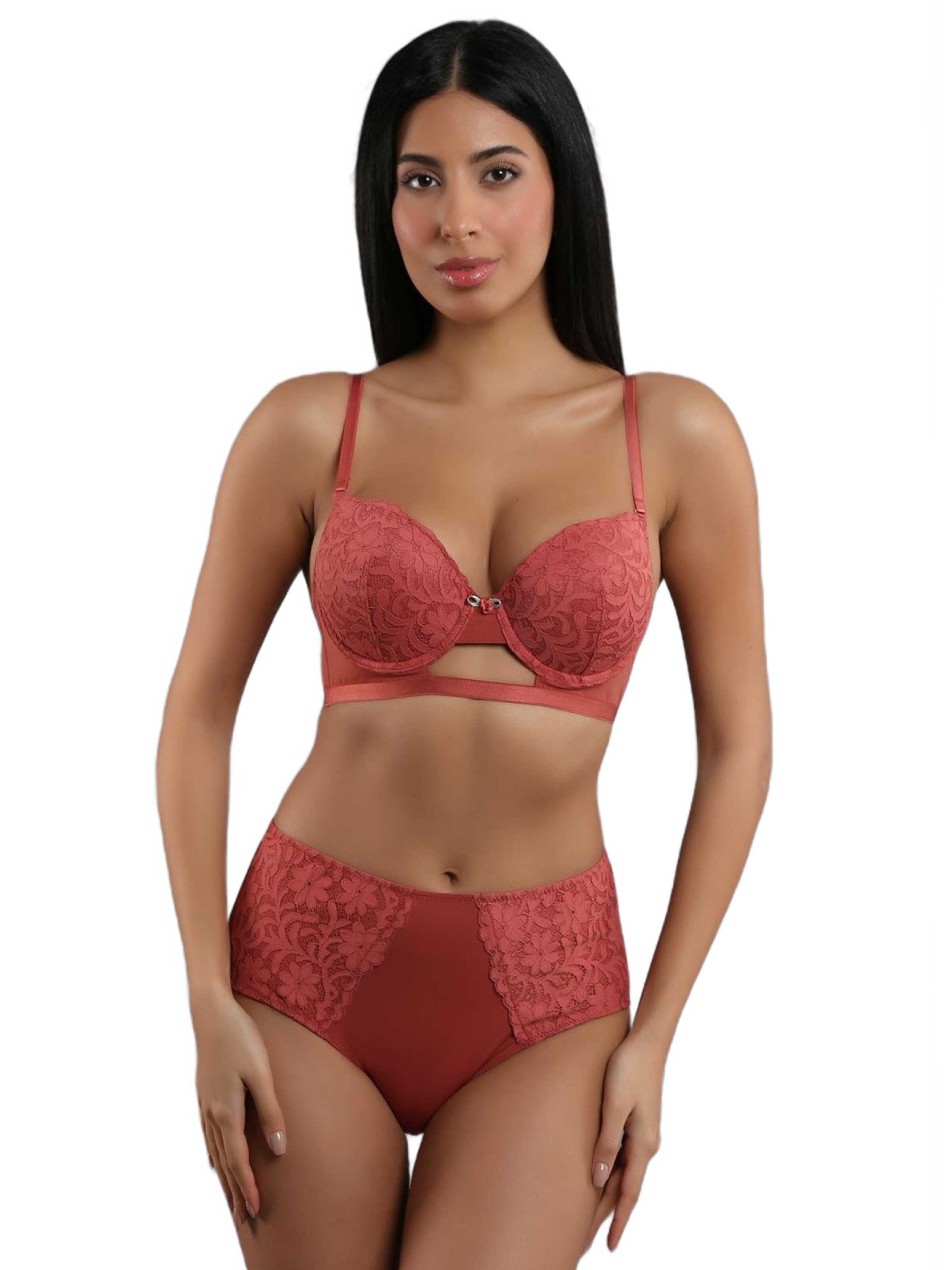 C&City T-shirt Underwear Sets in Orange: front