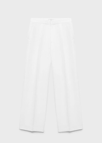 MANGO Wide Leg Hose in Weiß