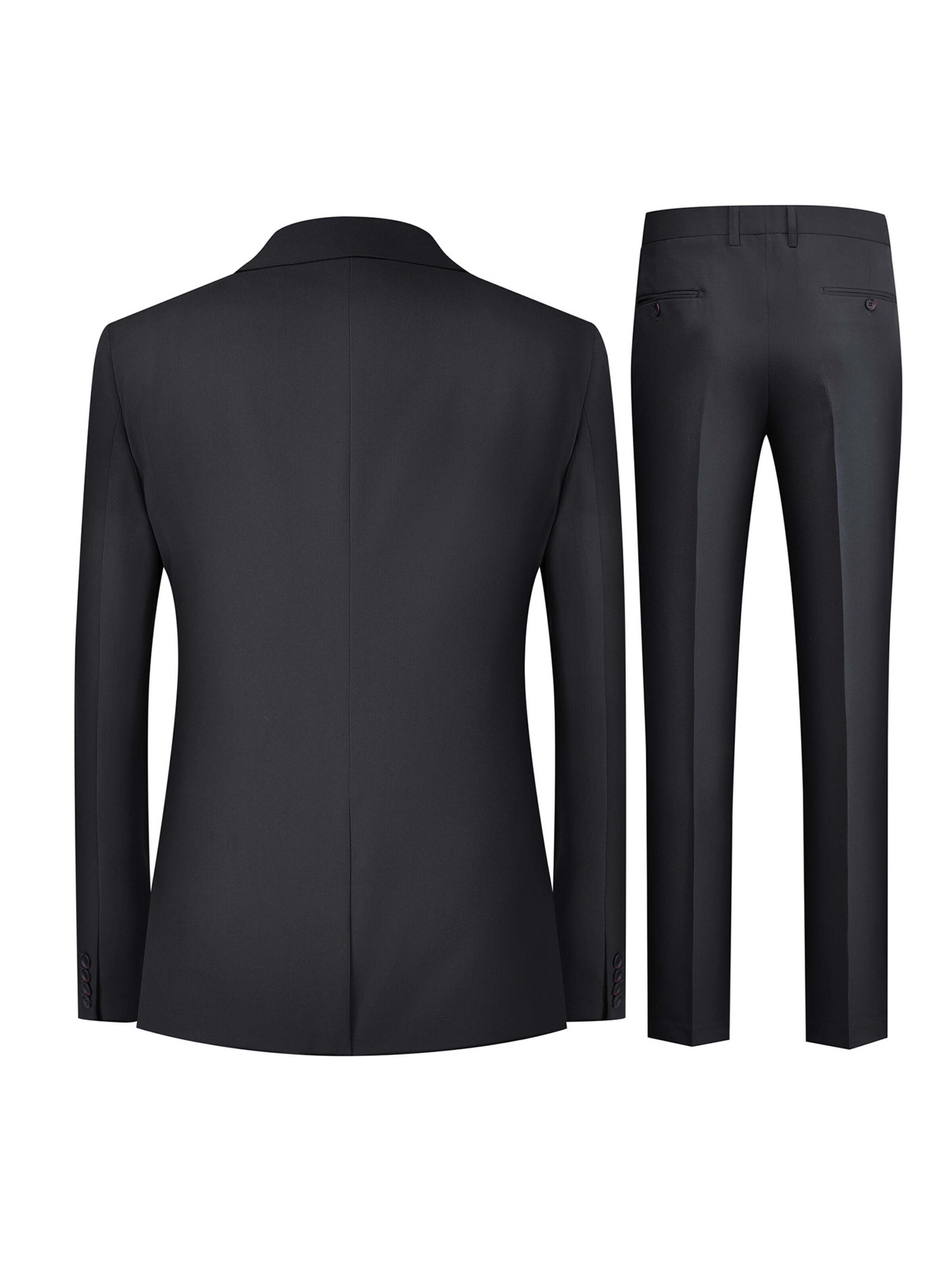 YOUTHUP Slimfit Anzug 'Vollbild'‌‌‌‌‌‌‌‌ in Schwarz