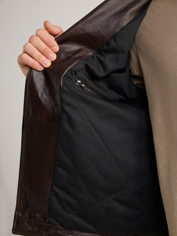 JOOP! Jeans Between-Season Jacket 'Alezis' in Brown