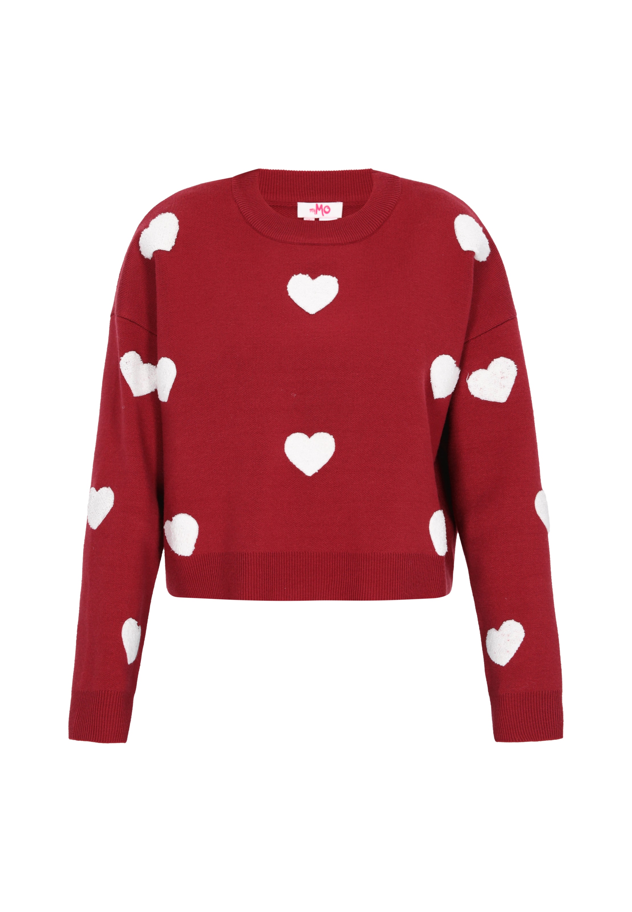 raudona MYMO Megztinis: priekis