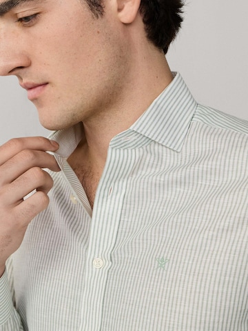 Hackett London Regular fit Overhemd 'Ess' in Groen