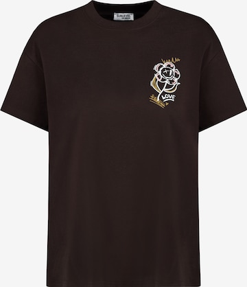 Sublevel T-Shirt in Braun: Vorderseite