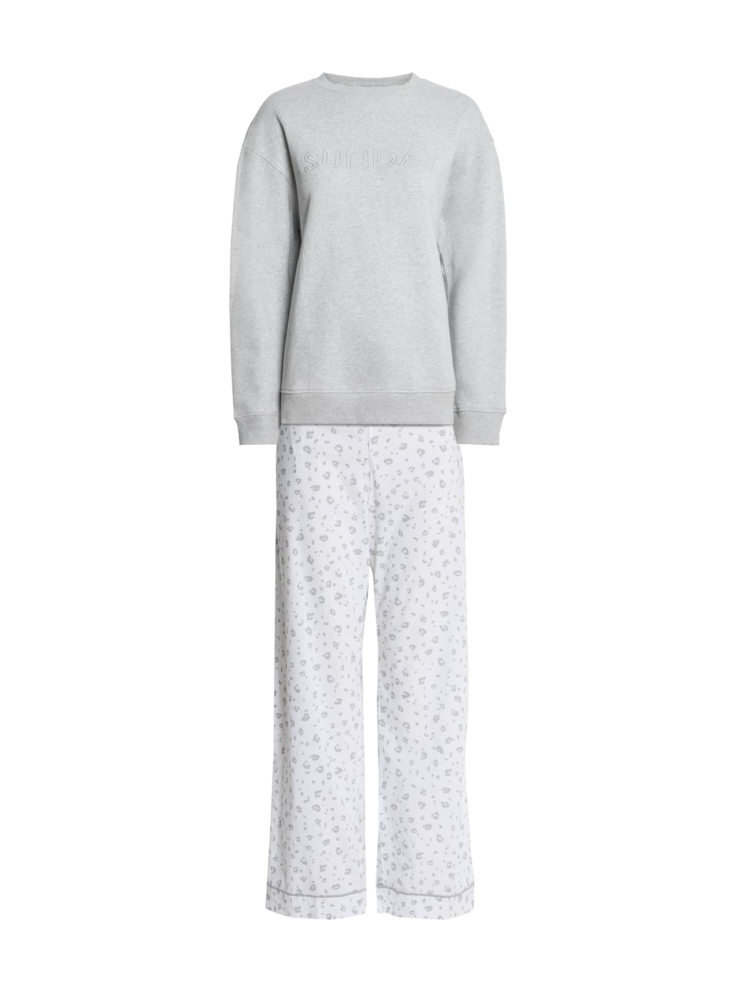 Marks & Spencer Pyjama in Grijs: voorkant