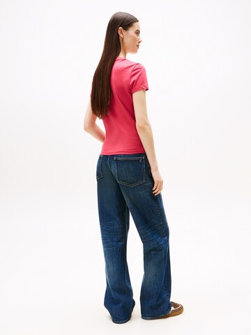 Tommy Jeans T-Shirt 'Ess' in Rot