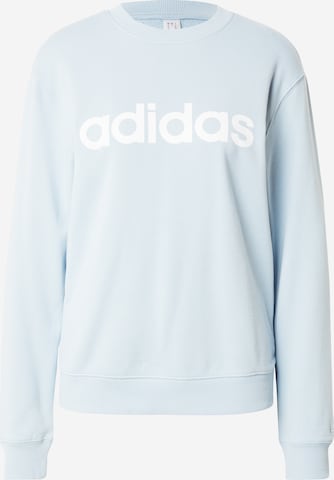 ADIDAS SPORTSWEAR Αθλητική μπλούζα φούτερ 'Essentials Linear' σε μπλε: μπροστά