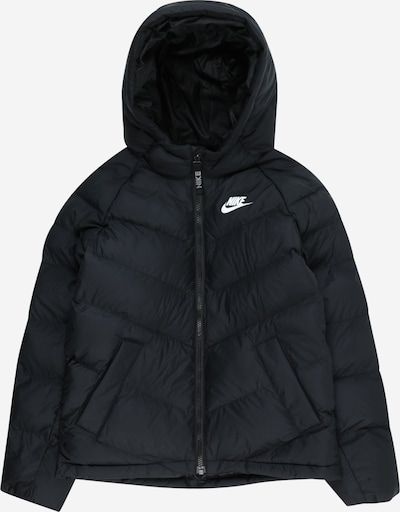 Geacă de iarnă Nike Sportswear pe negru / alb, Vizualizare produs
