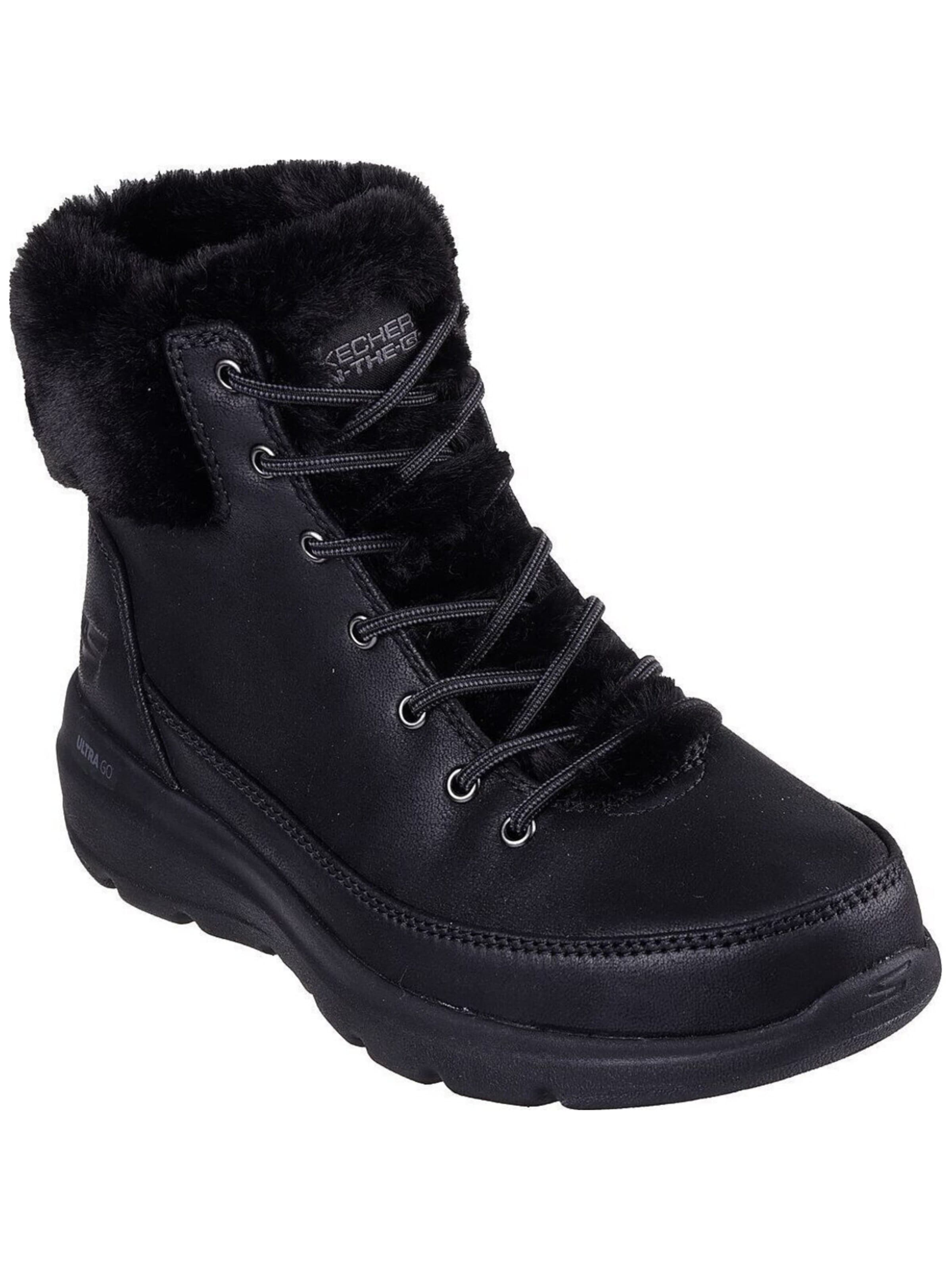 SKECHERS Boots 'Skechers Glacial Ultra - Wonderland' in Zwart: voorkant
