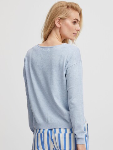 PULZ Jeans Pullover 'BOX' in Blau