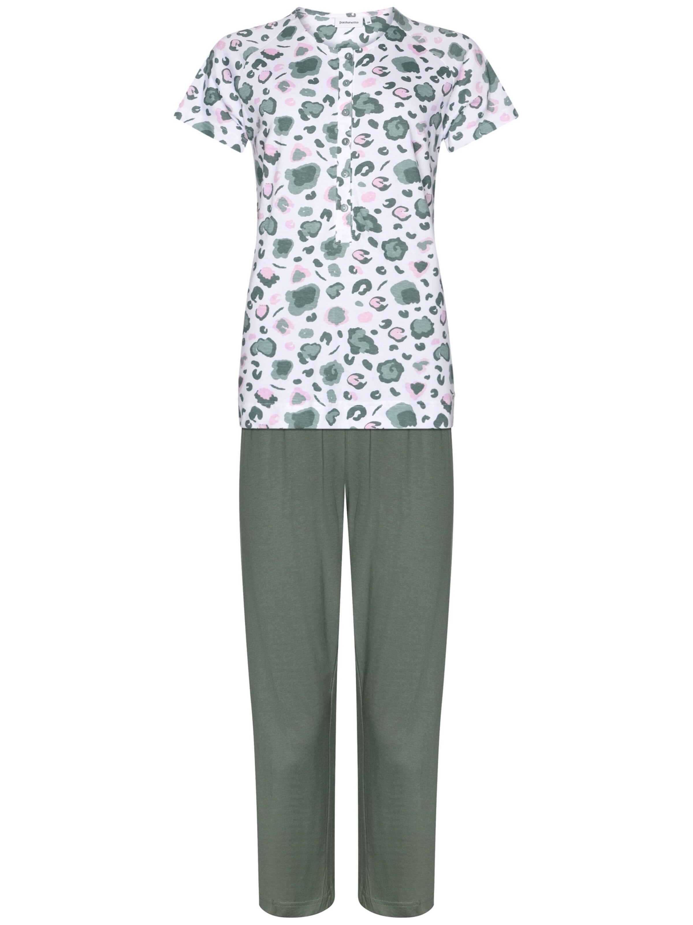 Pastunette Pyjama‌ in Grün: Vorderseite