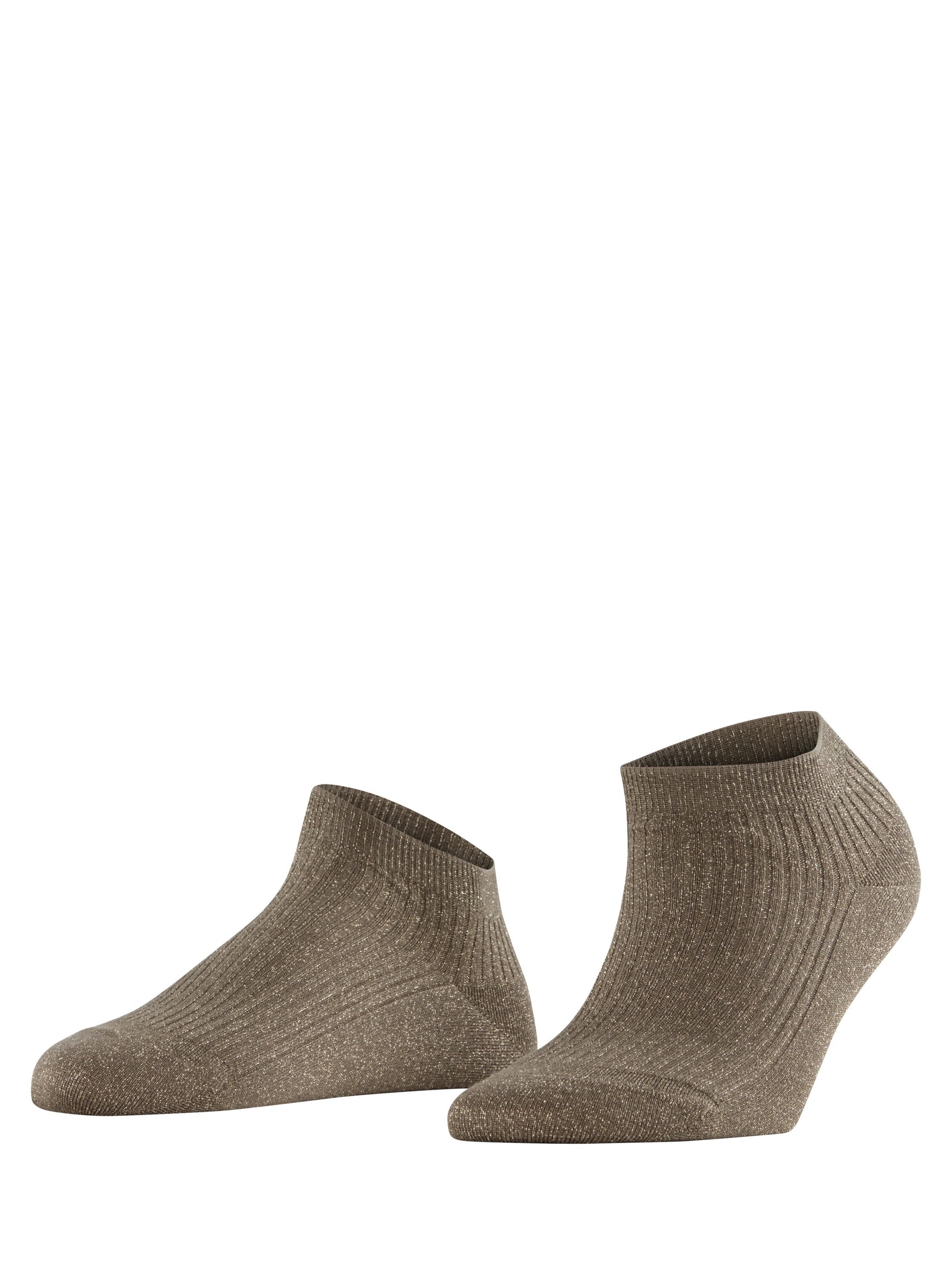 FALKE Socken 'Shiny Rib'‌ in Grau: Vorderseite